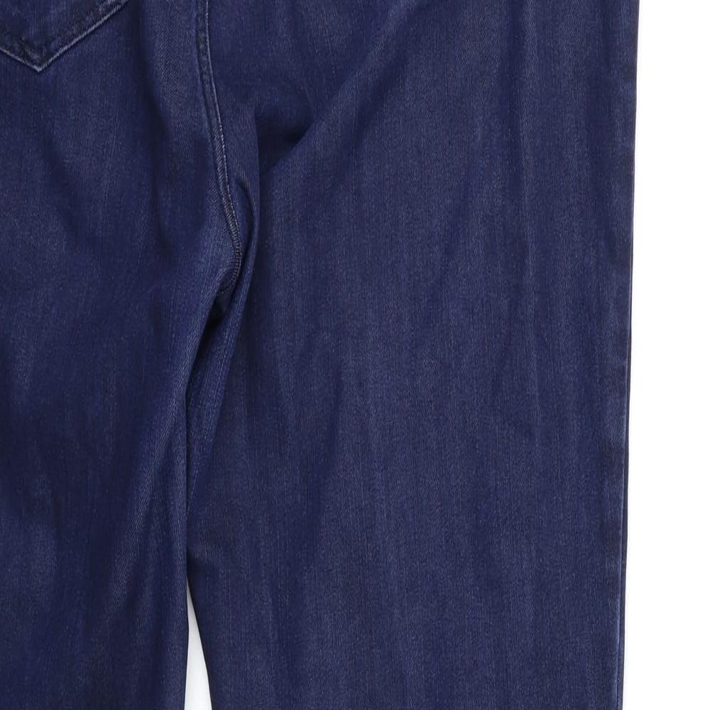 Preworn Womens Blue Denim Straight Jeans Size 36 in L30 in