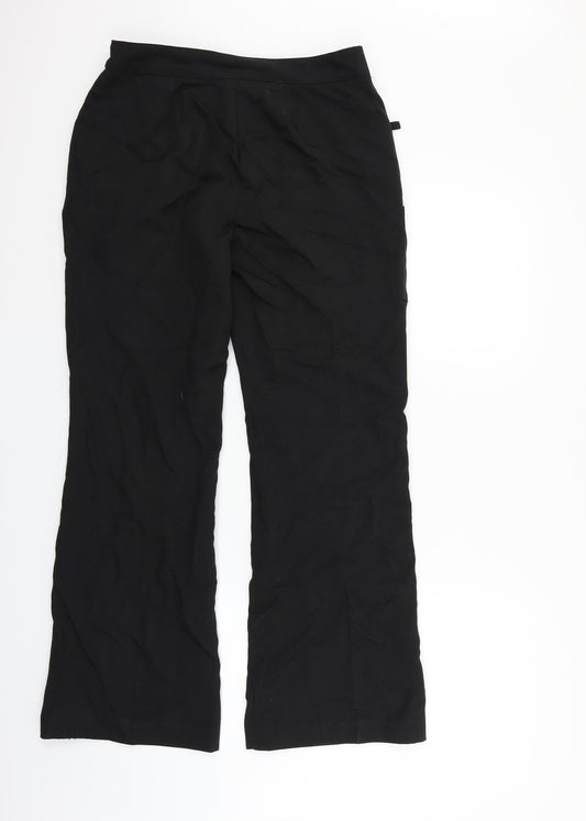 Dimensions Womens Black Sweatpants Trousers Size 10 L28 in