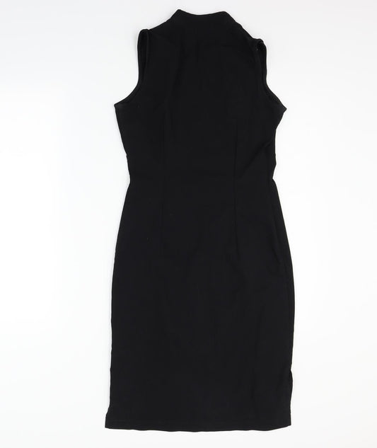 Preworn Womens Black Fit & Flare Size 10