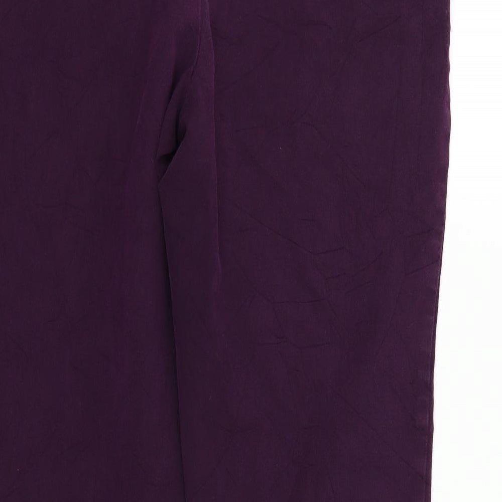 Maison Jules Womens Purple Trousers Size 12 L26 in