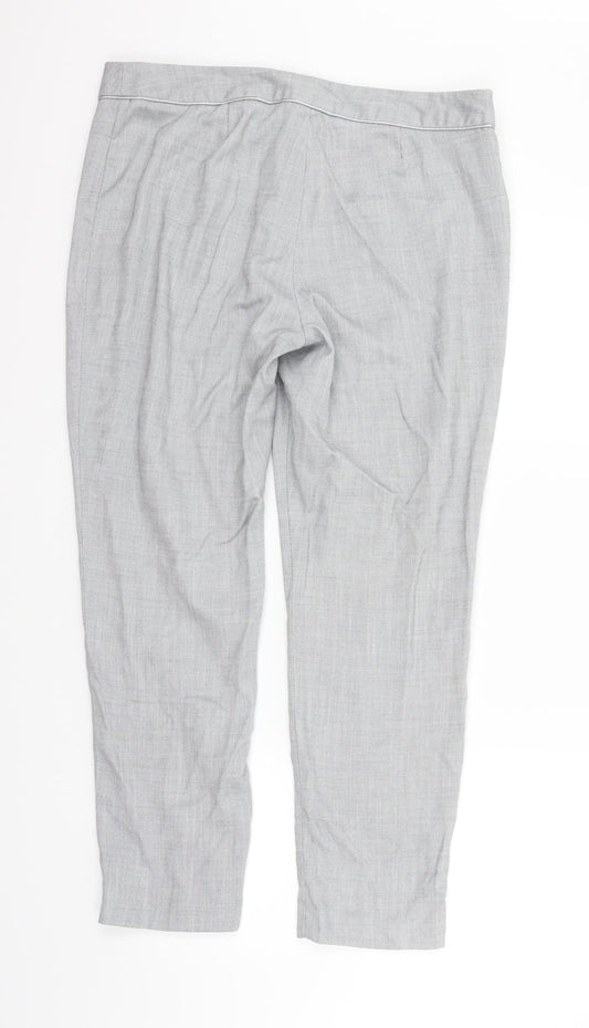 Womens UK Size 14 NEXT Regular Fit Grey Trousers