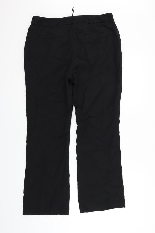 TU Womens Black Trousers Size 14 L25 in