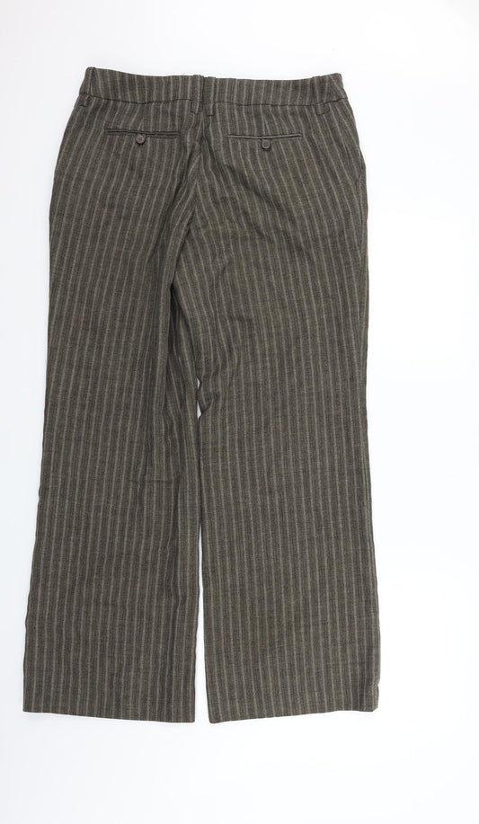 Womens UK Size 32 in H&M Regular Fit Green Trousers
