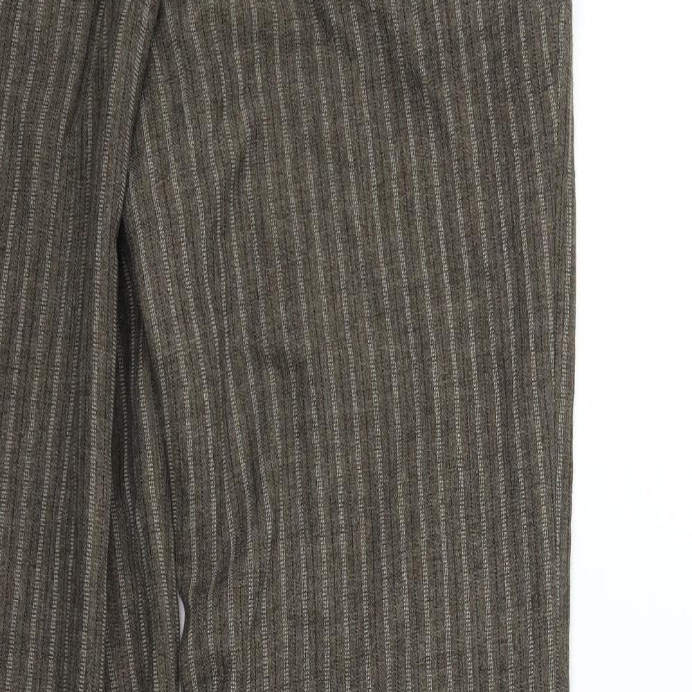 Womens UK Size 32 in H&M Regular Fit Green Trousers