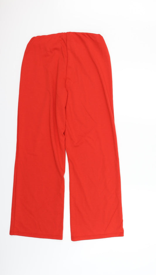 Womens UK Size 12 Damart Regular Fit Red Trousers