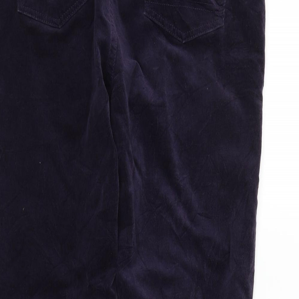 Indigo Womens Blue Cropped Trousers Size 33 in L23 in