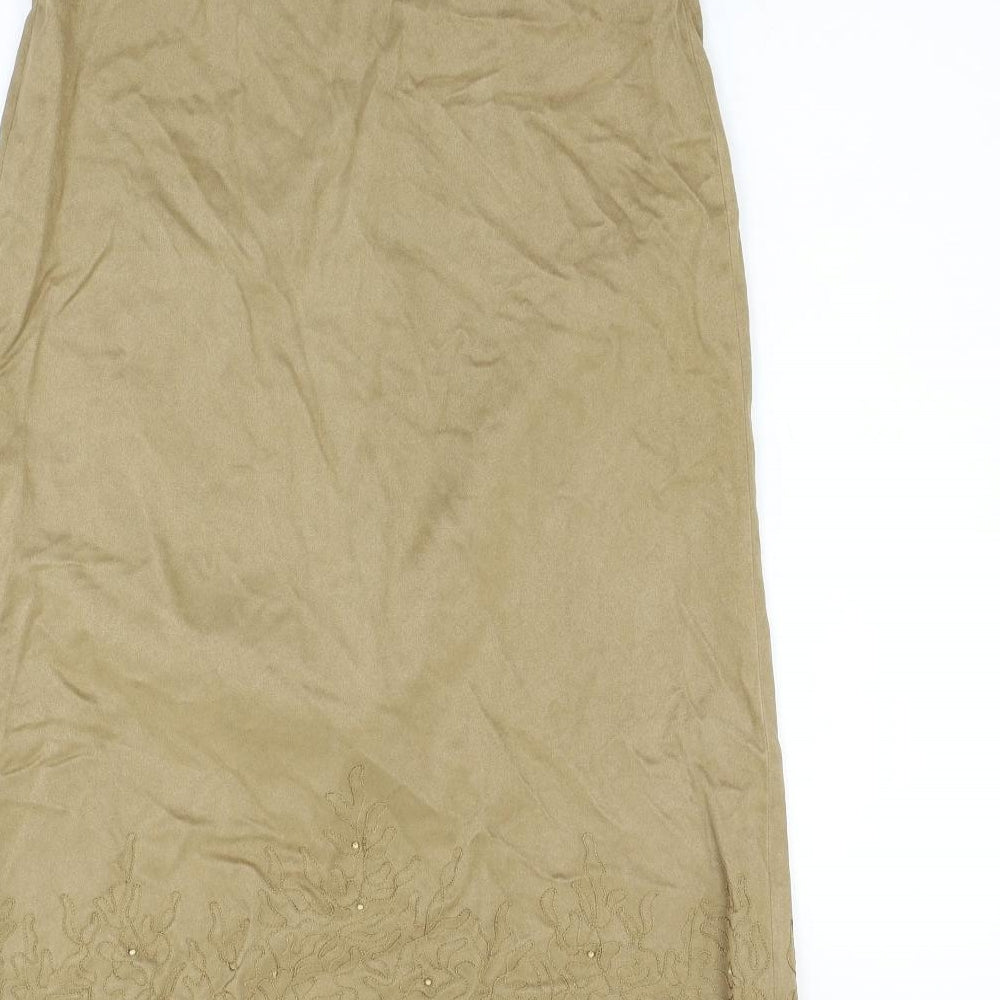 NEXT Womens Beige Flare Skirt Size 12