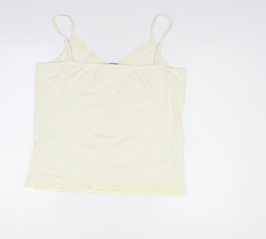 Damart Womens White Basic Tank Size 20