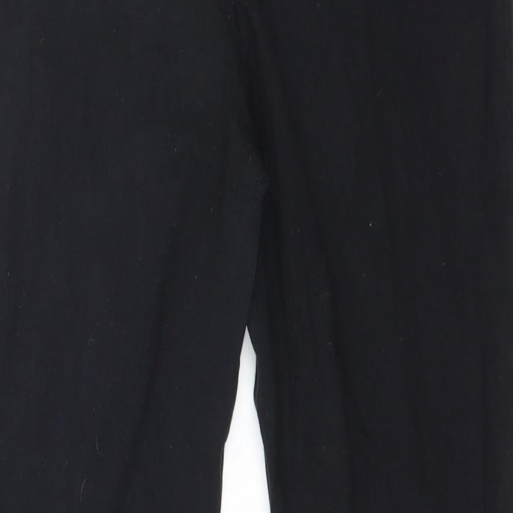 Miss Selfridge Womens Black Jersey Capri Leggings Size 10 L20 in