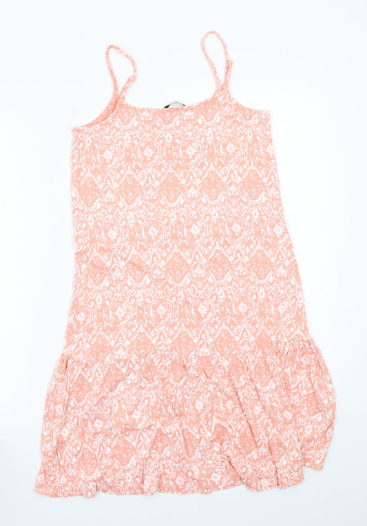 TU Womens Pink Paisley A-Line Size 8