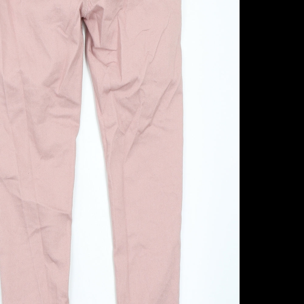 Dorothy Perkins Womens Pink Skinny Jeans Size 6 L24 in