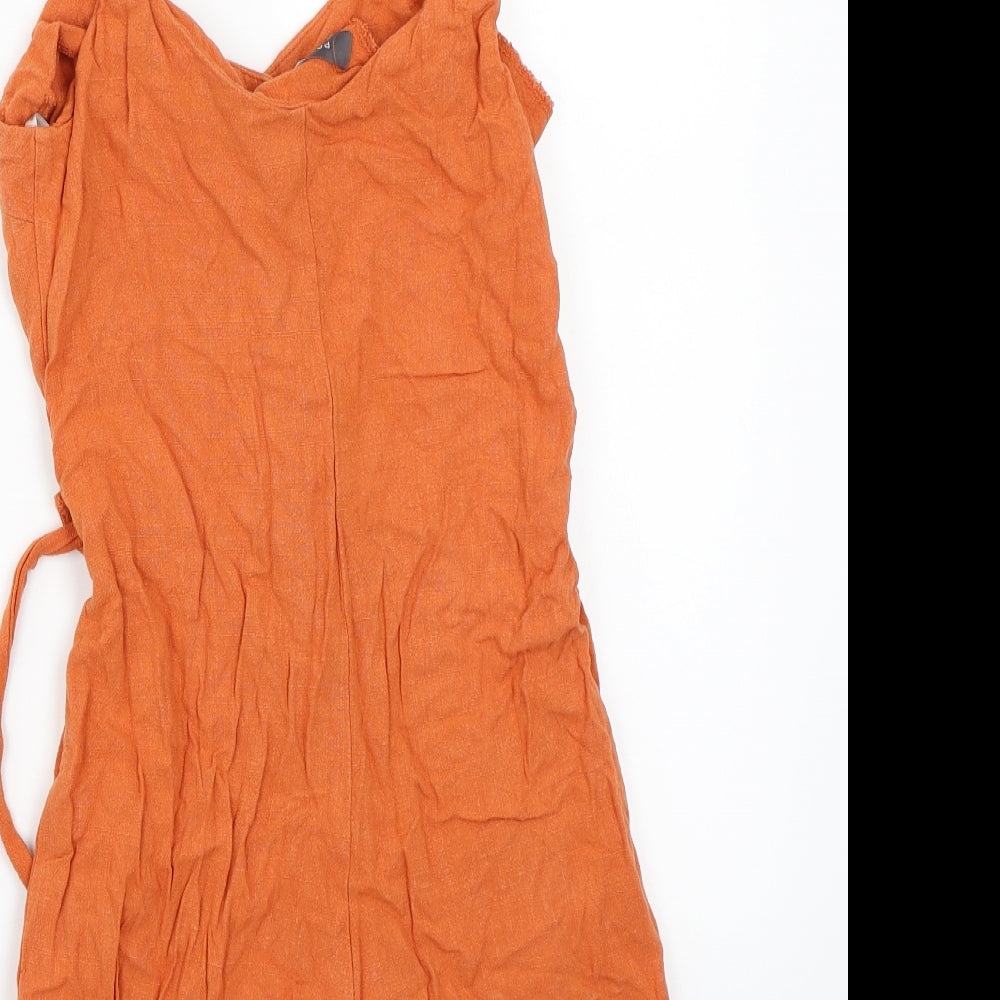 Primark Womens Brown Playsuit One-Piece Size 6