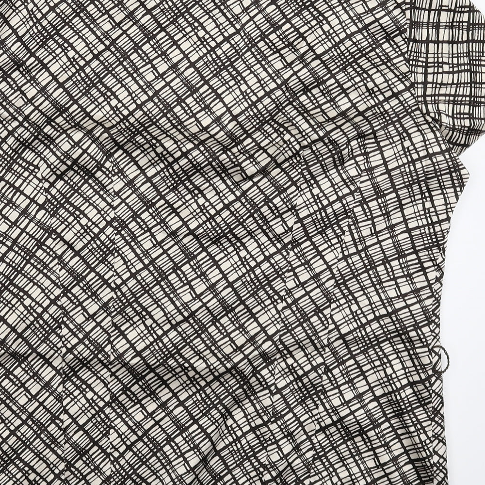 Womens UK Size 12 BM Beige Basic Button-Up