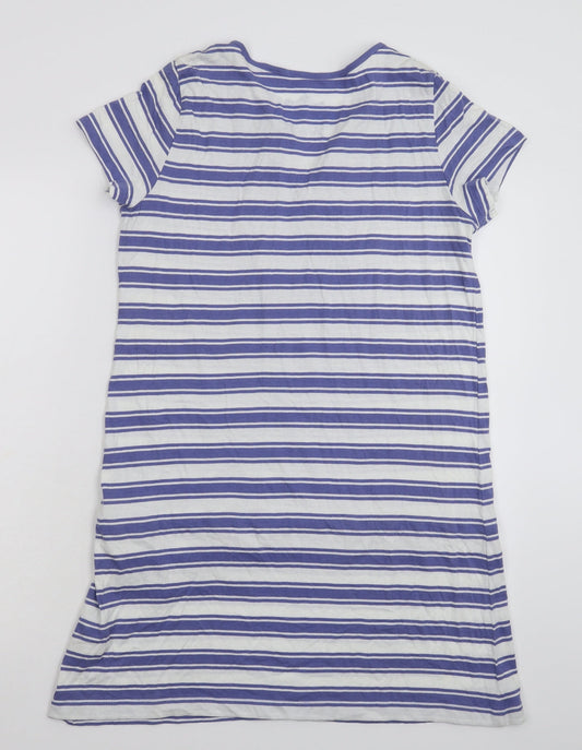 BM Womens Multicoloured Striped T-Shirt Dress Size S