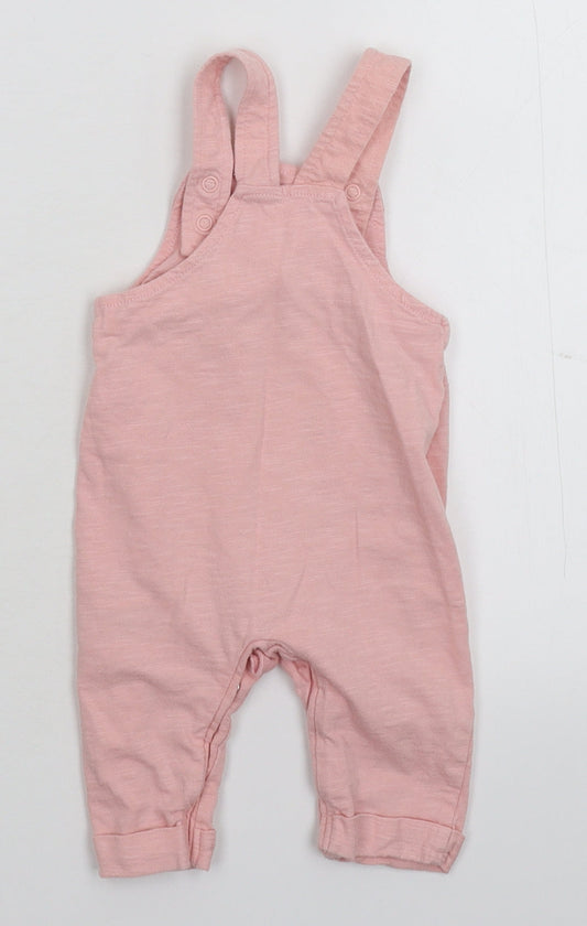 Merc Girls Pink Dungaree One-Piece Size 0-3 Months