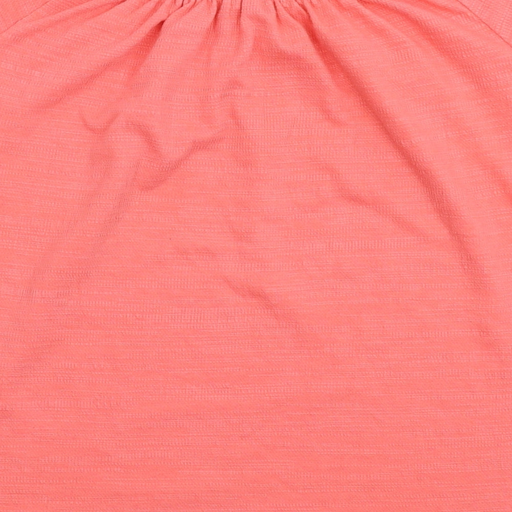 Papaya Womens Pink Basic T-Shirt Size 12
