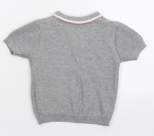 Primark Baby Grey Knit Pullover Jumper Size 9-12 Months