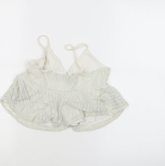 Topshop Womens Beige Basic Tank Size 10