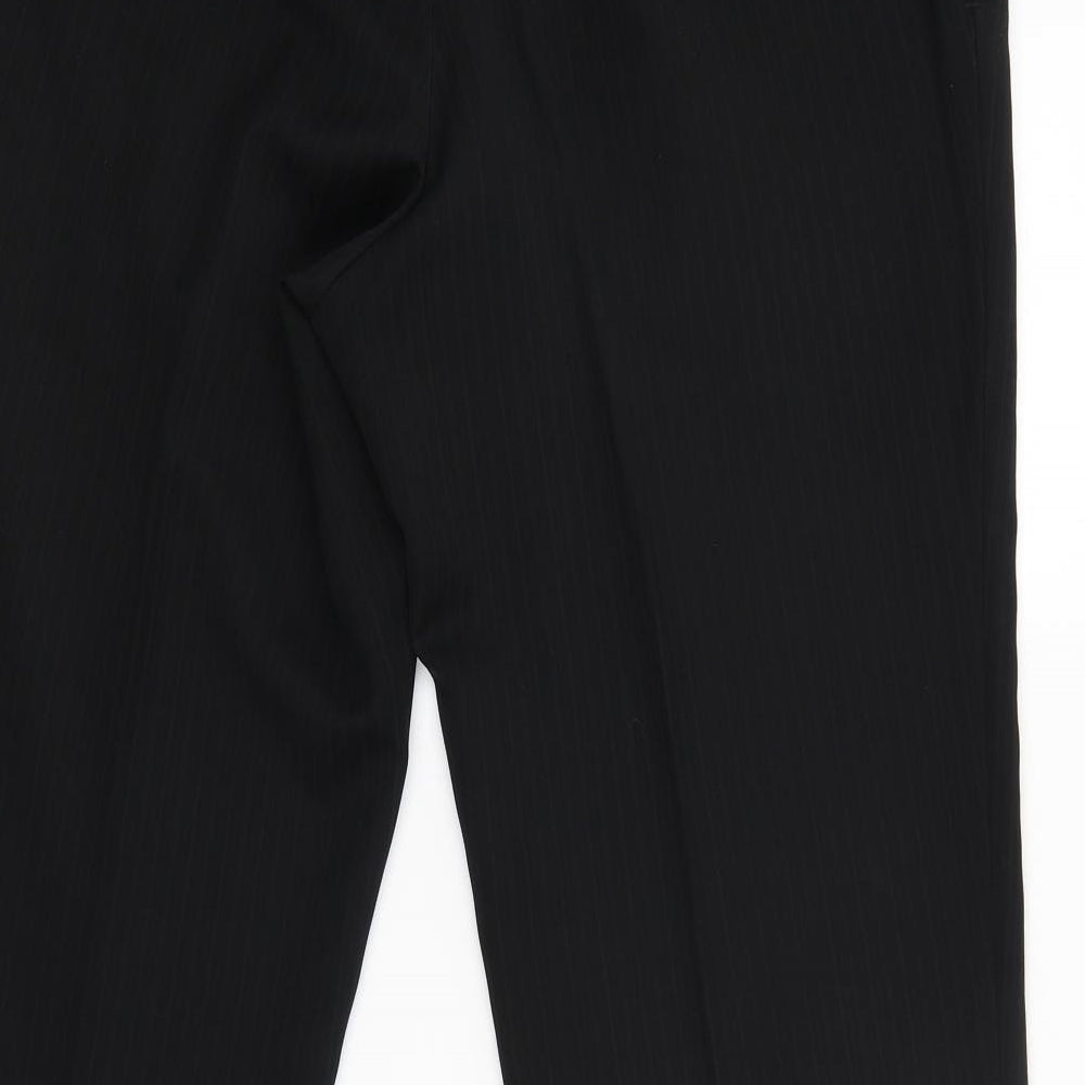 Womens UK Size 36 Marks & Spencer Regular Fit Black Trousers