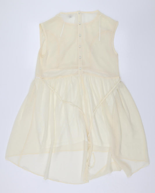 River Island Womens White Floral Shift Size 12