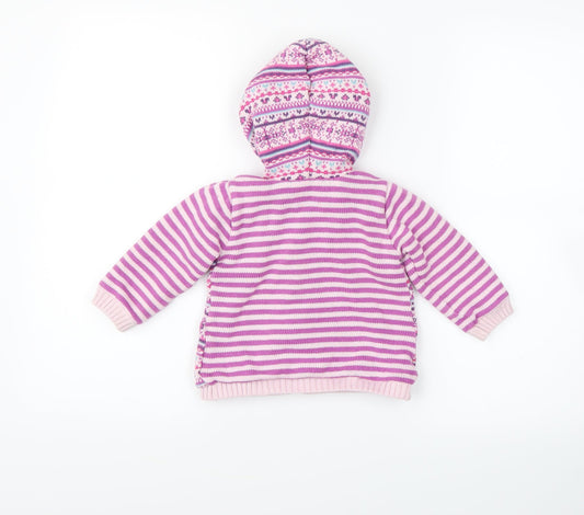 Preworn Pink Basic Jacket Jacket Size 9-12 Months