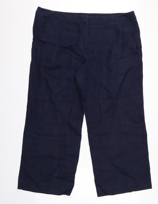 Tu Womens Blue Trousers Size 20 in L27 in