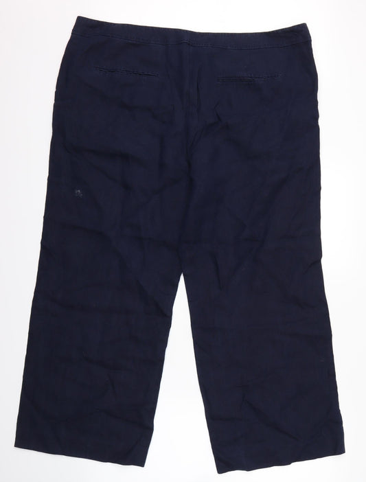TU Mens Blue Trousers Size 20 in L27 in