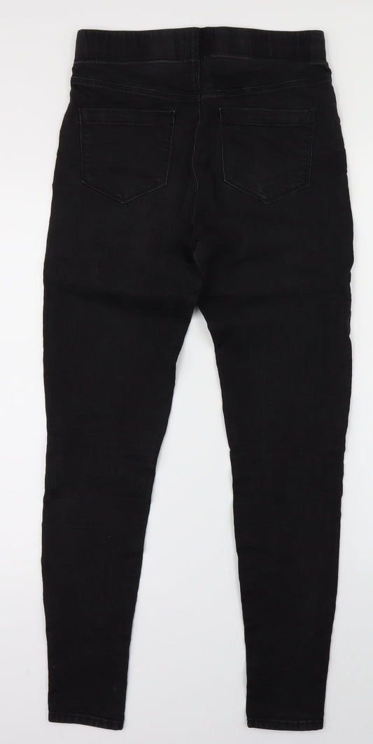 Womens UK Size 8 Preworn Regular Fit Jegging Black Jeans