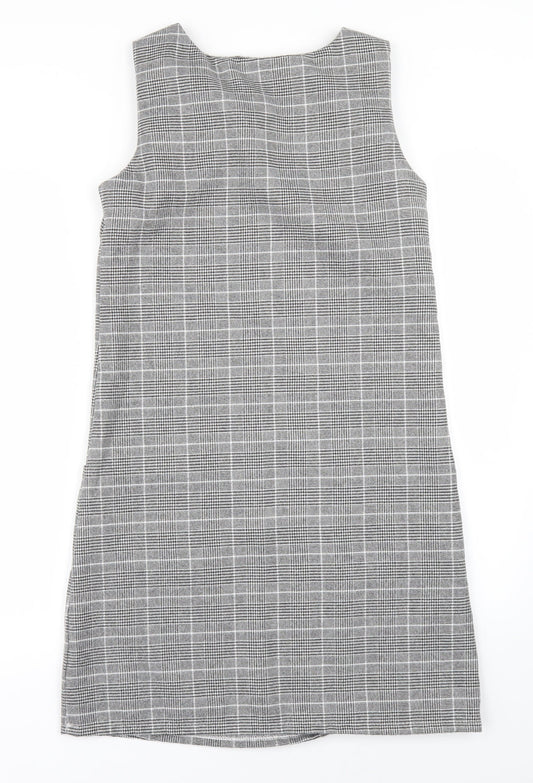 Cameo Rose Womens Grey Check Shift Size 8