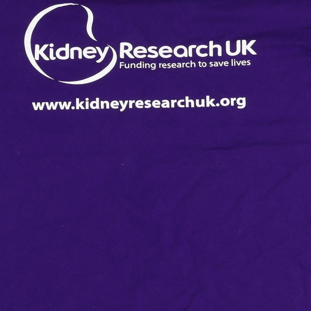 Mens UK Size M Fruit of the Loom Purple T-Shirt