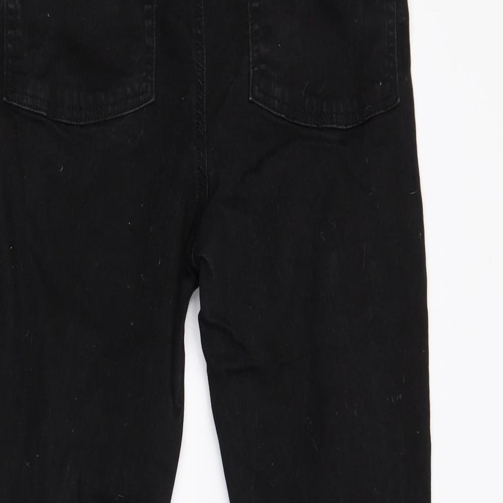 Womens UK Size 30 COLLUSION Slim Fit Skinny Black Jeans