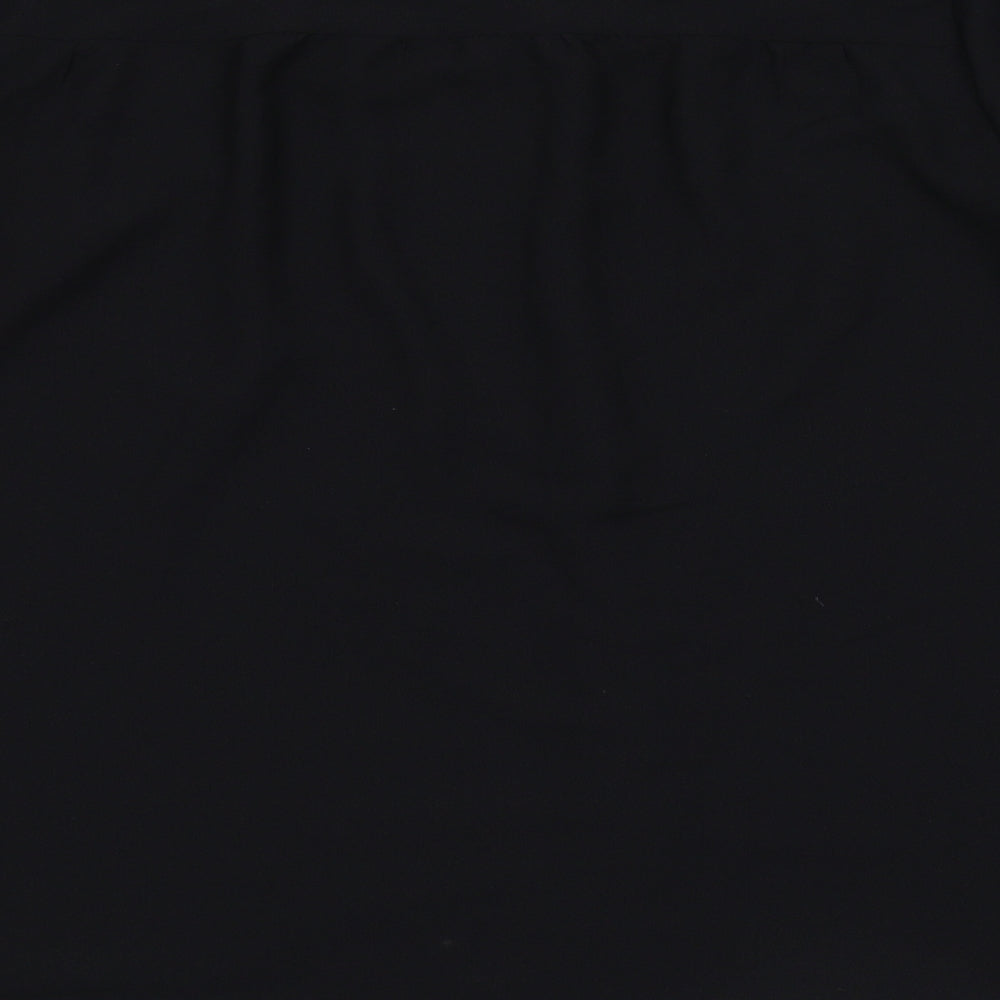 Womens UK Size M YAS Black Basic Blouse