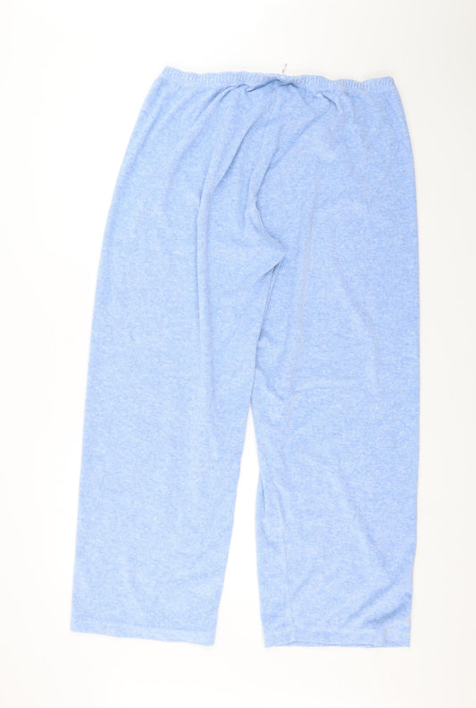 Per Una Womens Blue Trousers Size L L26 in