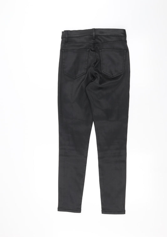 Womens UK Size 28 Topshop Regular Fit Black Trousers