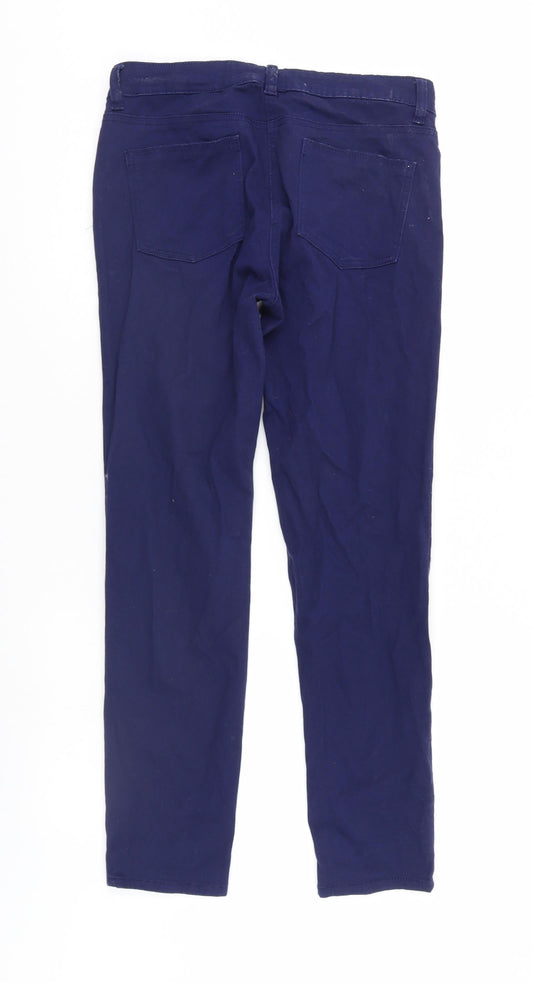 NEXT Womens Blue Denim Tapered Jeans Size 10 L28 in