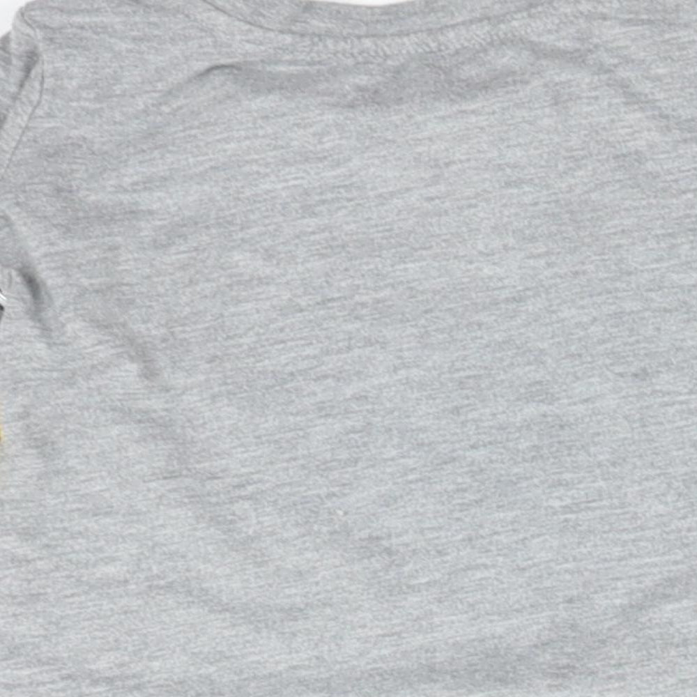 Brand and care label for Primark Baby Grey Basic T-Shirt, size 6-9, Months