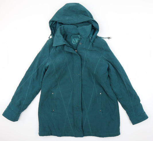 Womens UK Size M BM Black Rain Coat