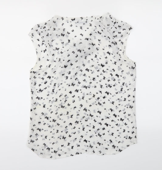 Womens UK Size 12 Atmosphere White Basic Blouse