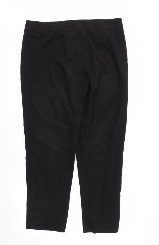 George Womens Black Trousers Size 16 L25 in