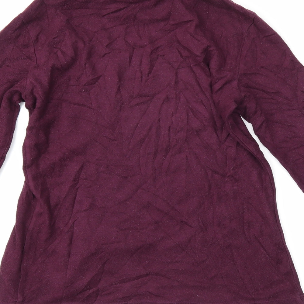 Womens UK Size XS Preworn Purple Tunic T-Shirt