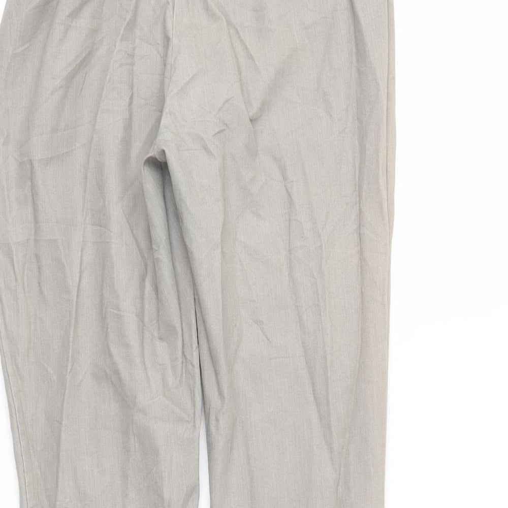 Womens UK Size 10 ASOS Regular Fit Grey Trousers