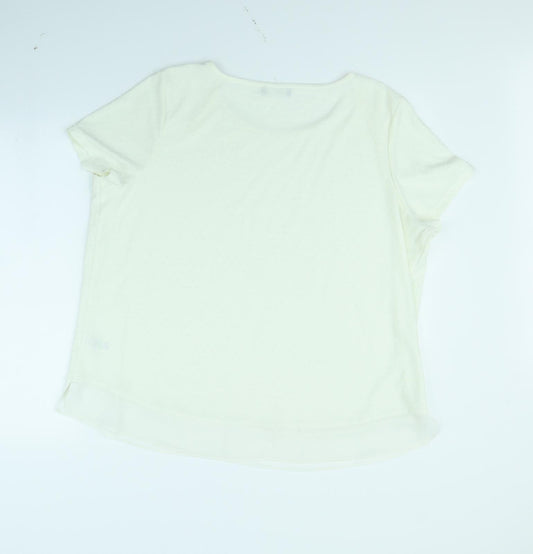 Papaya Womens Beige Basic Blouse Size 20