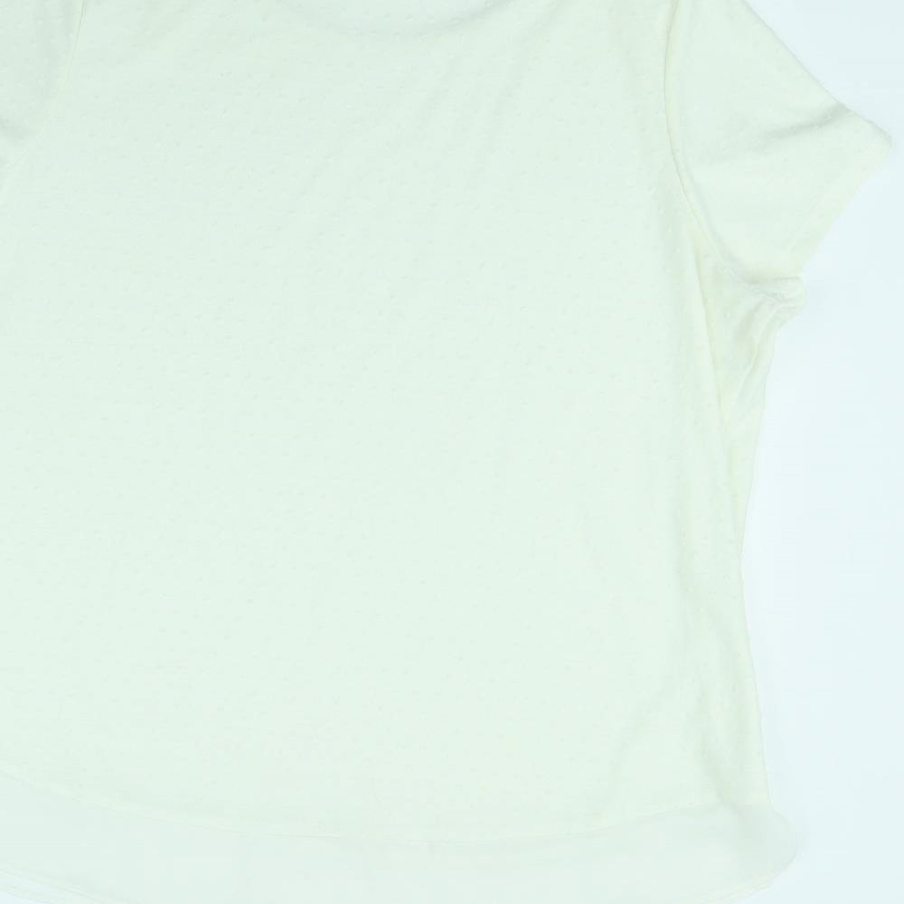 Papaya Womens Beige Basic Blouse Size 20