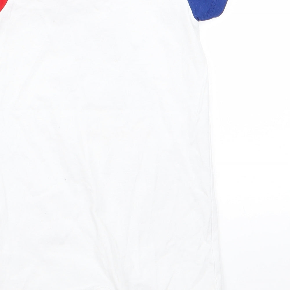 patpat Baby White Babygrow One-Piece Size 12 Months - 4th of july