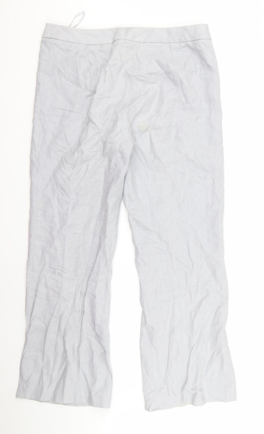 EAST Womens Grey Trousers Size 14 L32 in