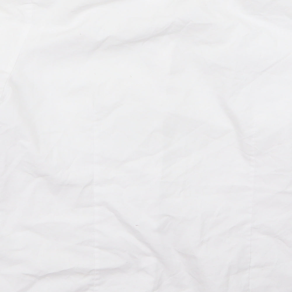 George Girls White Rayon Basic Button-Up Size 12 Years