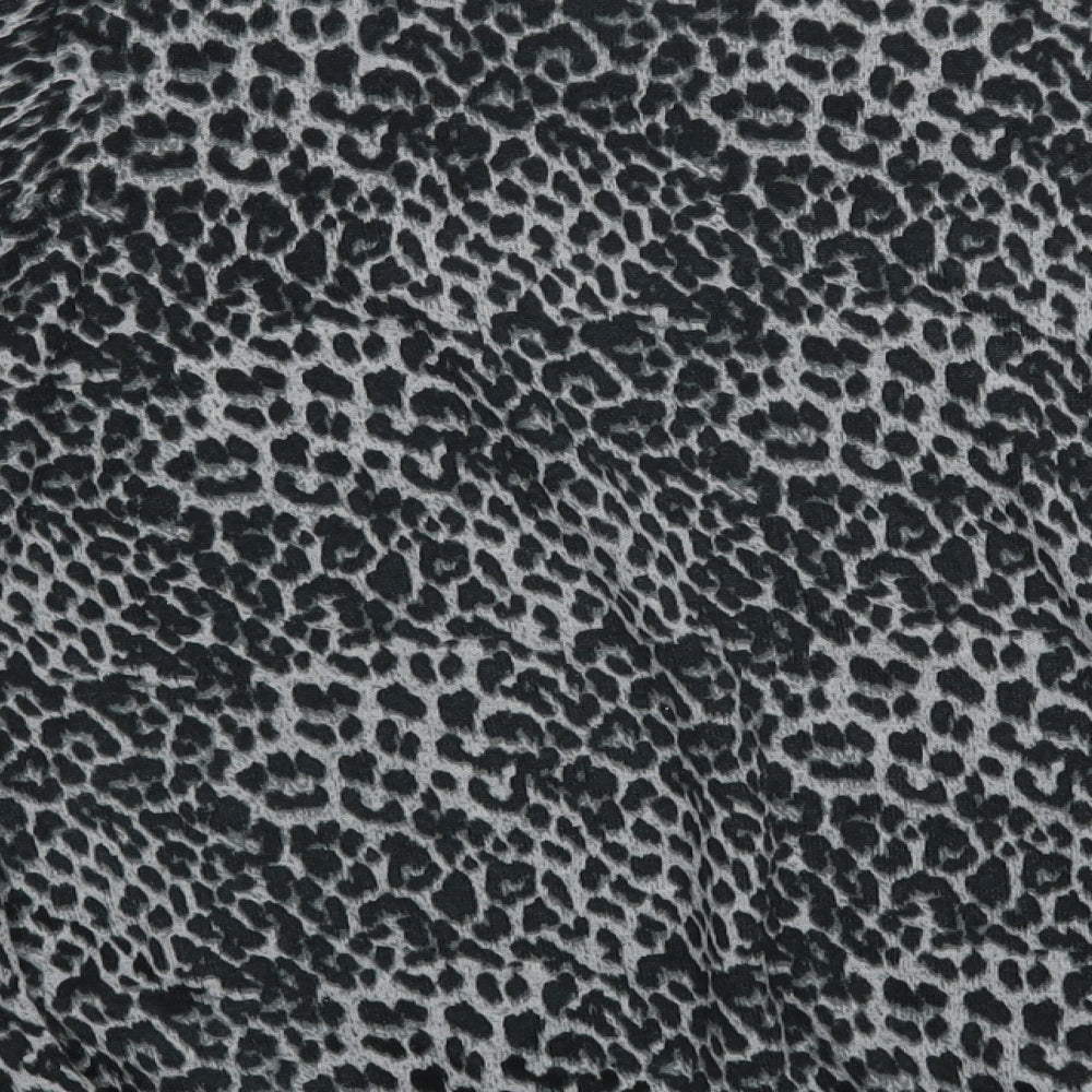 Primark Womens Grey Animal Print Pullover Jumper Size XS