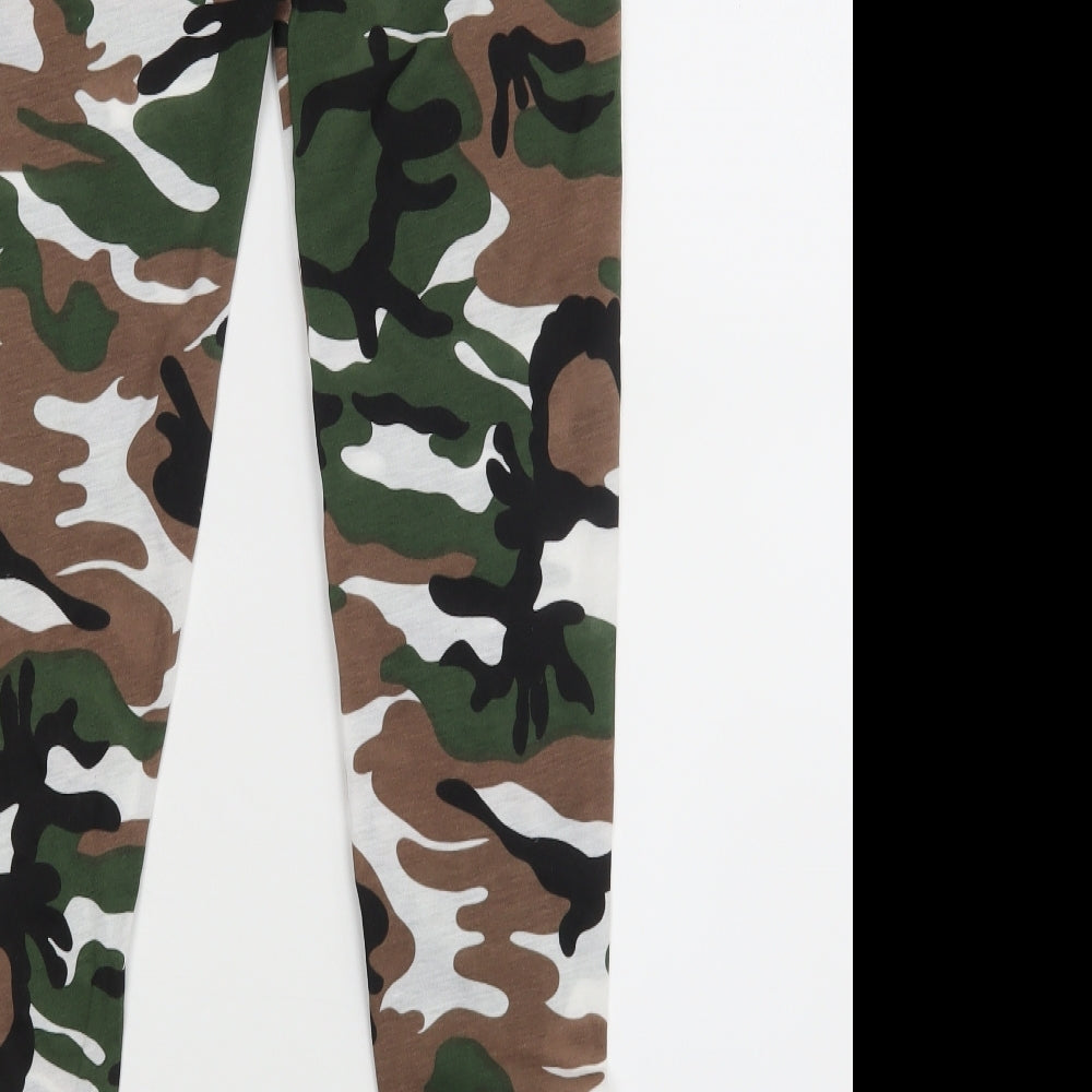 Womens UK Size Preworn Green Leggings
