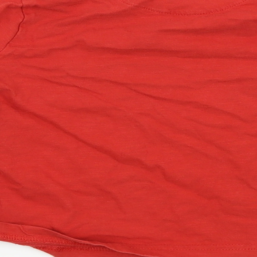 Marks & Spencer Boys Red Basic T-Shirt Size 3-4 Years
