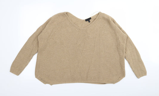 Topshop Womens Brown Pullover Jumper Size 8